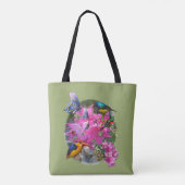 Amaryllis-flower Tuinvergadering Tote Bag (Achterkant)