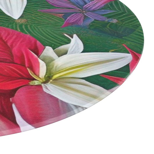 Amaryllis Flowers en pine Snijplank (Hoek)