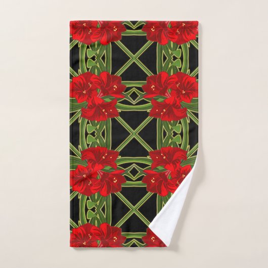 Amaryllis Garden Christmas Handdoek (Handdoek)