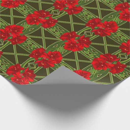 Amaryllis Gift Wrap Cadeaupapier (Hoek)