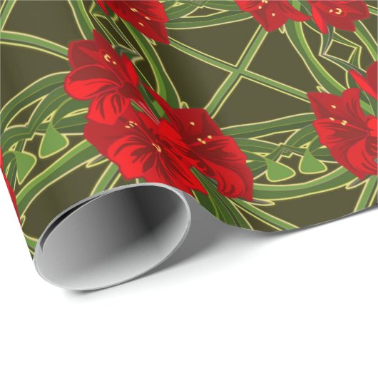 Amaryllis Gift Wrap Cadeaupapier (Rol Hoek)