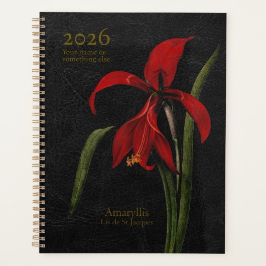 Amaryllis Grandiflora: The Herald of Splendour Planner (Voorkant)