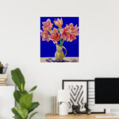 Amaryllis in een jug 2007 poster (Thuiskantoor)