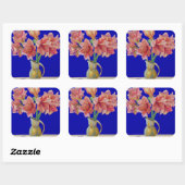 Amaryllis in een jug 2007 vierkante sticker (Vel)