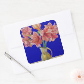 Amaryllis in een jug 2007 vierkante sticker (Envelop)