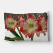 Amaryllis in Snow Red Holiday Winter Floral Etui (Achterkant)