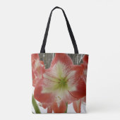 Amaryllis in Snow Red Holiday Winter Floral Tote Bag (Achterkant)