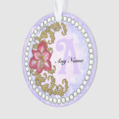 Amaryllis Monogram Ornament (voorkant)