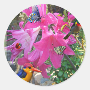 Amaryllis Party Ronde Sticker