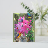 Amaryllis Party Uitnodiging Briefkaart (Staand voorkant)