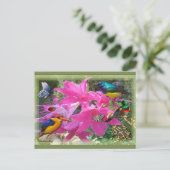 Amaryllis Party Uitnodiging Briefkaart (Staand voorkant)