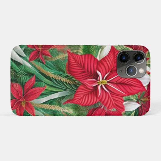 Amaryllis Poinsettia Hybrid AI Art Case-Mate iPhone Case (Achterkant (horizontaal))