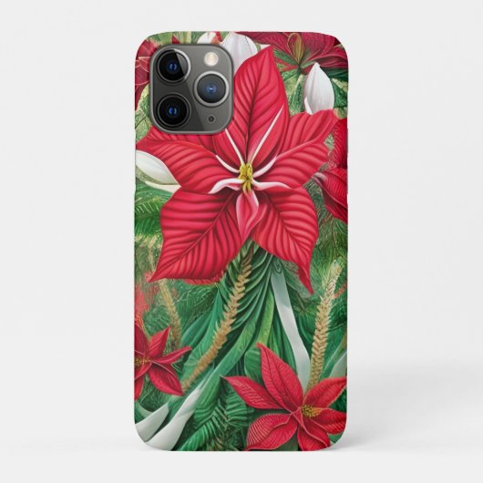Amaryllis Poinsettia Hybrid AI Art Case-Mate iPhone Case (Achterkant)