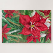 Amaryllis Poinsettia Hybrid AI Art Legpuzzel (Horizontaal)