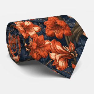 Amaryllis Print Broer Budget Bruiloft Stropdas
