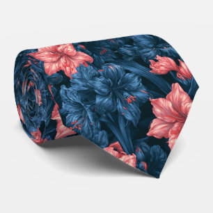 Amaryllis Print Heren Traditionele Trouw   Stropdas