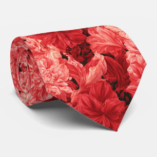 Amaryllis Print Jubileum Tropische Trouw Stropdas
