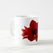 Amaryllis, rode bloem koffiemok (Voorkant links)