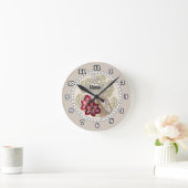 Amaryllis Rosary Clock Ronde Klok (Huis)