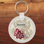 Amaryllis Rosary Sleutelhanger (Voorkant)