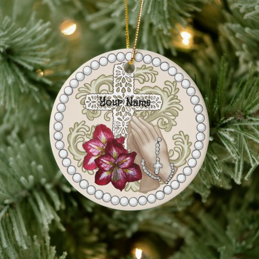 Amaryllis Rozenkrans aangepast ornament (Boom)