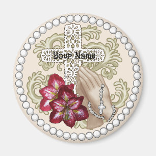 Amaryllis Rozenkrans Magneet