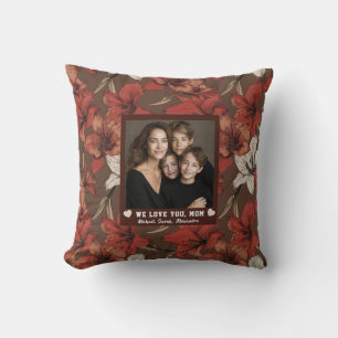 Amaryllis Stiefmoeder Moeder Rustieke Decoratie Bl Kussen