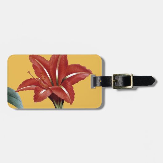 Amaryllis Striped Bagagelabel (Voorkant horizontaal)