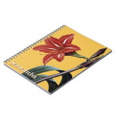 Amaryllis Striped Notitieboek (Linkerzijde)