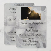 AMARYLLIS-STROOMSTROOM  WEDDINVITATIE KAART (Voorkant / Achterkant)