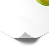 Amaryllis Taal van Bloemen Botanisch Plant Kunst Poster (Hoek)