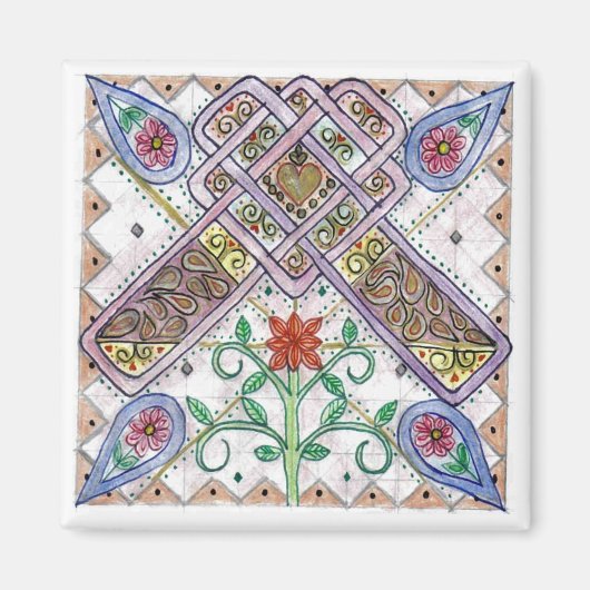 "Amaryllis" Theresa Hartman Magneet (Voorkant)