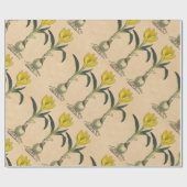 Amaryllis Tulip Botanische tuinklep Cadeaupapier (Vlak)