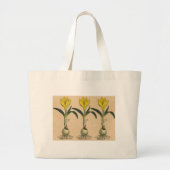 Amaryllis Tulip Botanische tuinklep Grote Tote Bag (Voorkant)