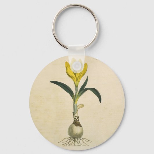 Amaryllis Tulp Botanische Tuin Bloem Sleutelhanger (Voorkant)