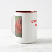 Amaryllis Tweekleurige Koffiemok (Voorkant links)