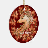 Amaryllis Unicorn Keramisch Ornament (Rechts)