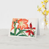 Amaryllis van Tanigami Konan Kaart (Gele Bloem)