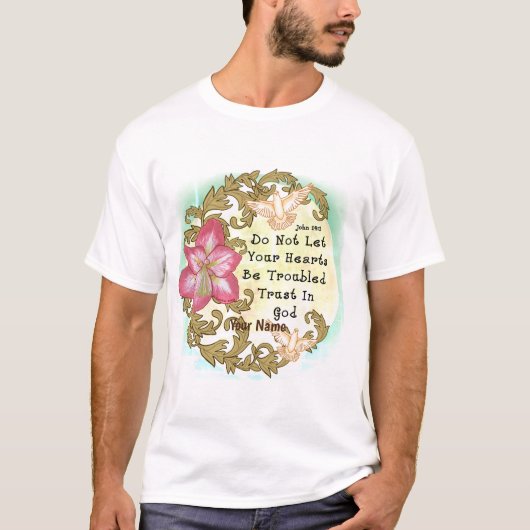 Amaryllis vertrouwt op God T-shirt (Voorkant)