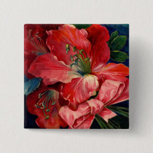 Amaryllis Vierkante Button 5,1 Cm