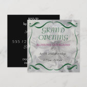 AMARYLLIS WATERVERF FLOWER GRAND OPENEN INVITE KAART (Voorkant / Achterkant)