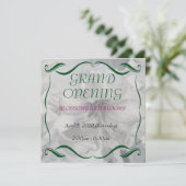 AMARYLLIS WATERVERF FLOWER GRAND OPENEN INVITE KAART (Staand voorkant)