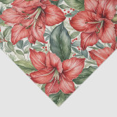 Amaryllis Winter Holiday Tissuepapier (Detail)
