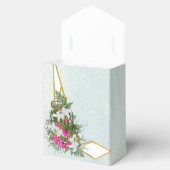 Amaryllis, Witte leugens en veerboten Bouquets Bedankdoosjes (Geopend)