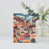 Amasya in de herfst reizen briefkaart (Staand voorkant)