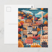 Amasya in de herfst reizen briefkaart (Voorkant / Achterkant)
