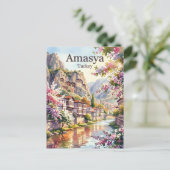 Amasya Turkije Briefkaart (Staand voorkant)