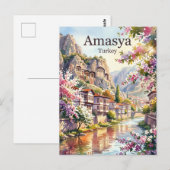 Amasya Turkije Briefkaart (Voorkant / Achterkant)