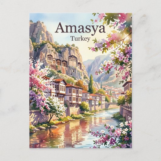 Amasya Turkije Briefkaart (Voorkant)