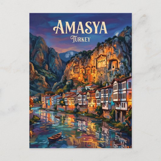 Amasya Turkije Briefkaart (Voorkant)